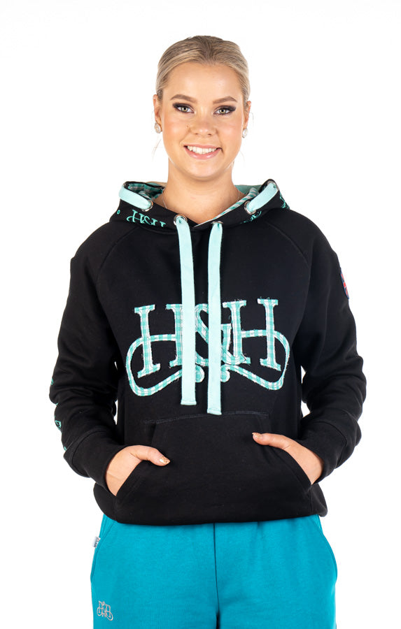 Winter Collection - HD14 Black w/ Mint Hoodie