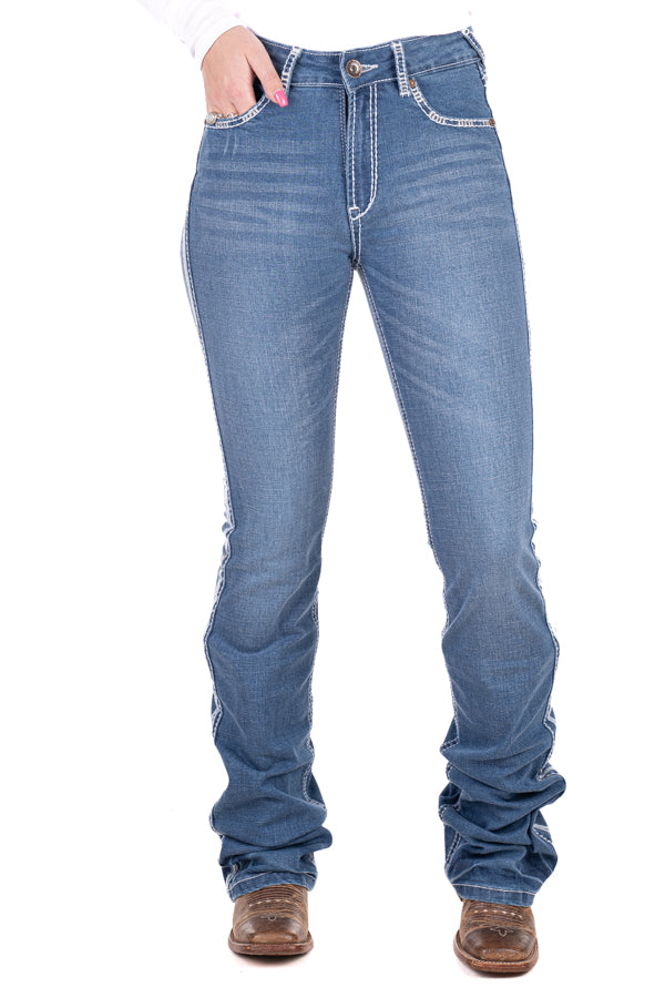 Ultra High Rise - SR2176 "Delaware" Silver Stitch Jeans