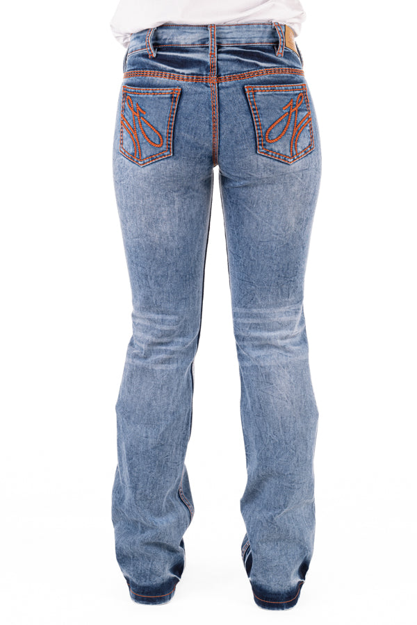 Mid Rise - SR2169 "Augusta" Rust Stitch Jeans