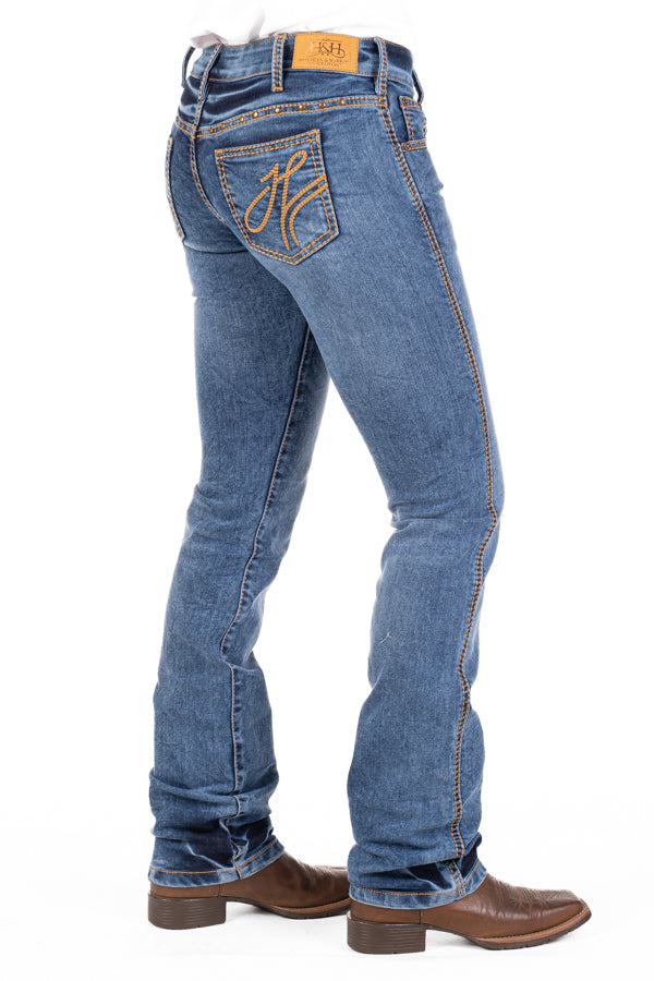 Mid Rise - SR2203 "Bristol" Tan Stitch Jeans