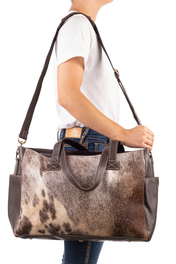 Nappy Bag - Hide and Leather HNB05