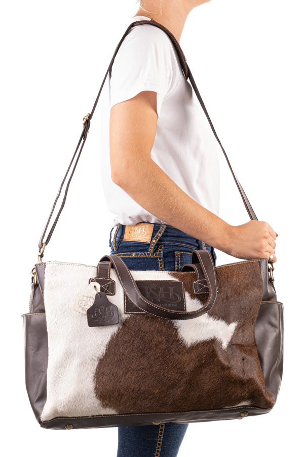 Nappy Bag - Hide and Leather HNB06