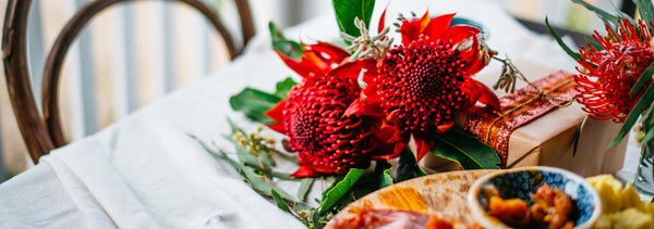 Feelin’ festive with native blooms + our friend, Meg