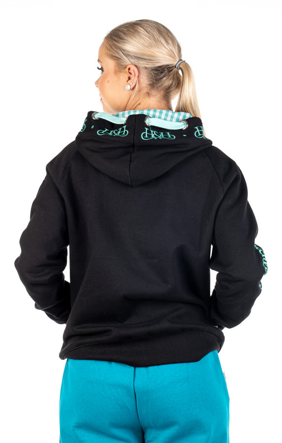 Winter Collection - HD14 Black w/ Mint Hoodie