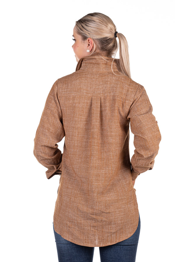 Linen Collection - LC01-4 Toffee Linen Shirt