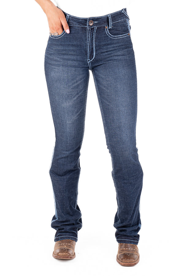 Ultra High Rise - SR2181 "Arlington" Baby Blue Stitch Jeans