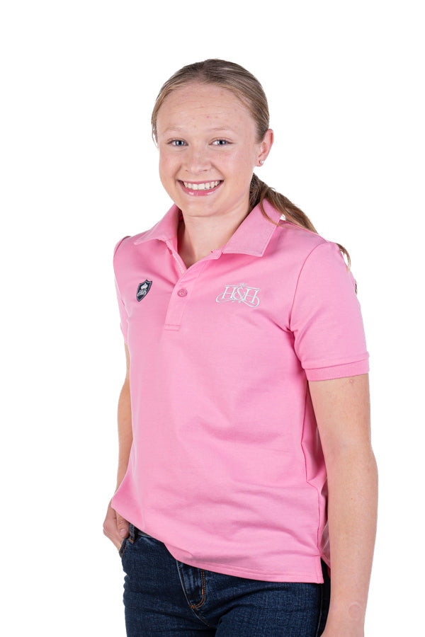 Junior Fitted Polo - EK12 Candy Pink
