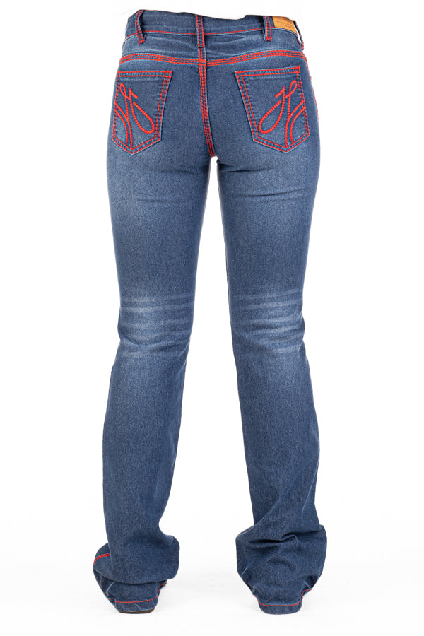 Comfort Cut High Rise - SR2160 "Hot Springs" Red Stitch Jeans