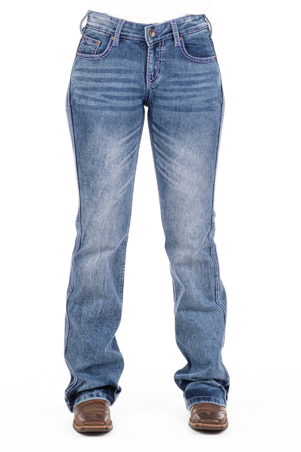 Mid Rise - SR2170 "Milford" Purple Stitch Jeans