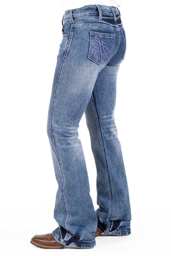 Mid Rise - SR2170 "Milford" Purple Stitch Jeans