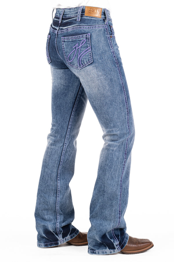 Mid Rise - SR2170 "Milford" Purple Stitch Jeans