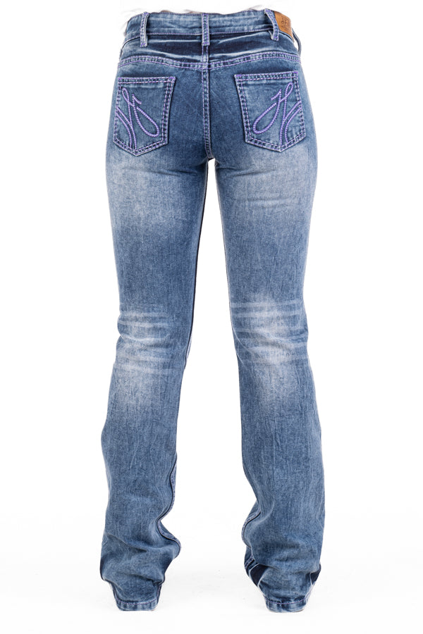 Mid Rise - SR2170 "Milford" Purple Stitch Jeans