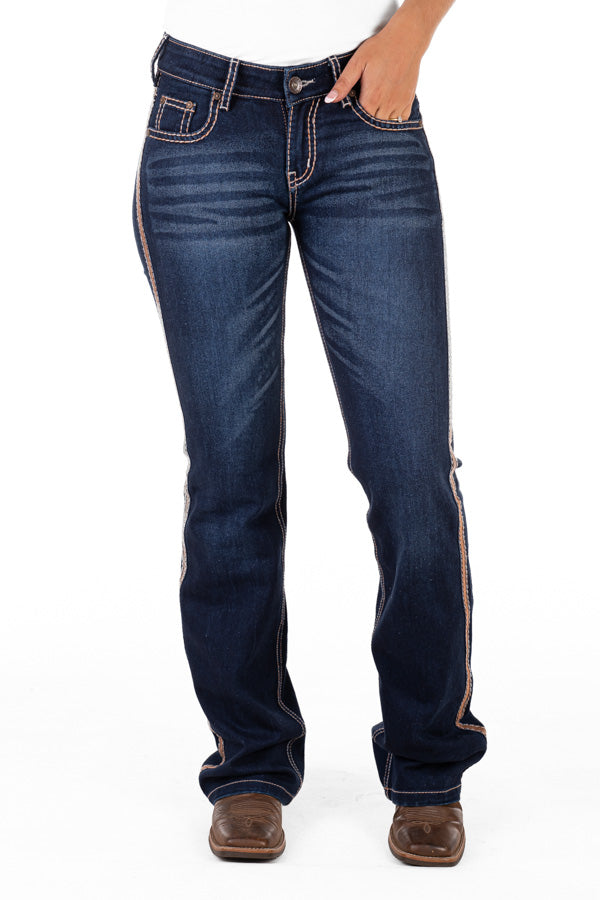 Mid Rise - SR2171 "Sheffield" Peach Stitch Jeans