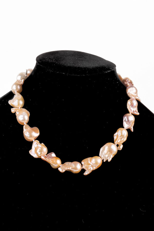 Pearl Necklace - P111 12-14mm 18.5' Pink