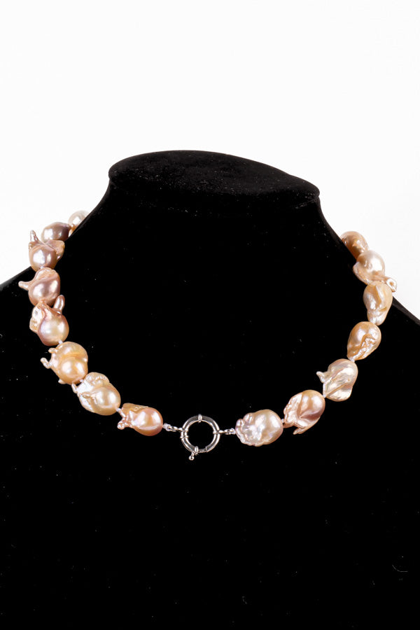 Pearl Necklace - P111 12-14mm 18.5' Pink