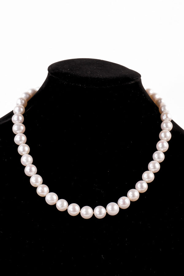 Pearl Necklace - P104-B 12.5mm 20.5' White