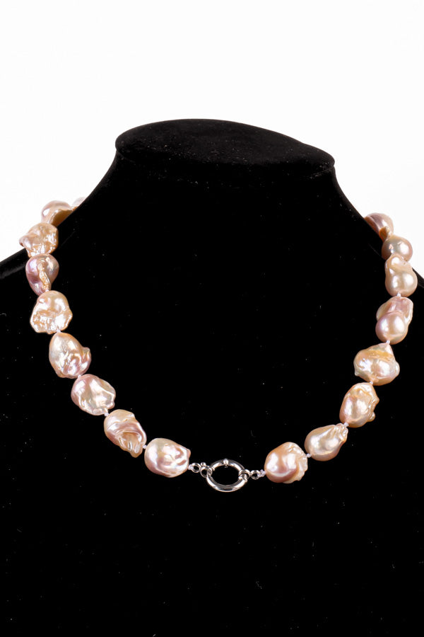 Pearl Necklace - P111-B 14-16mm 20.5' Pink