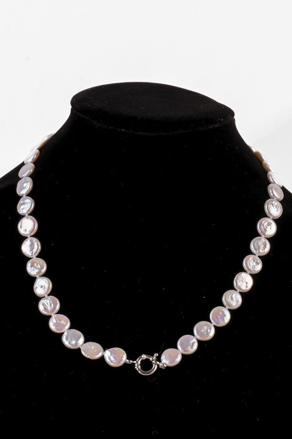 Pearl Necklace - P75-B 10mm 21' White