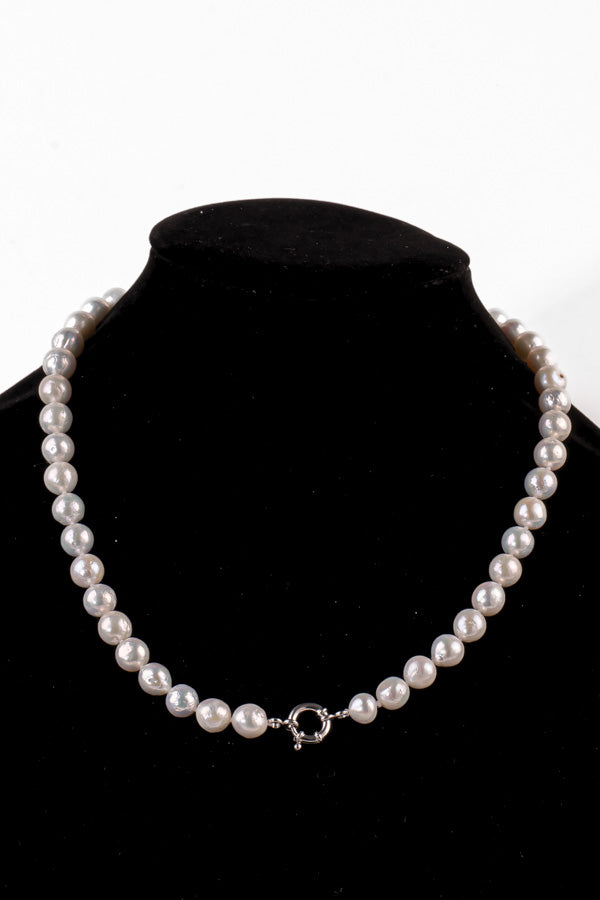 Pearl Necklace - P76-B 12mm 21' Cream
