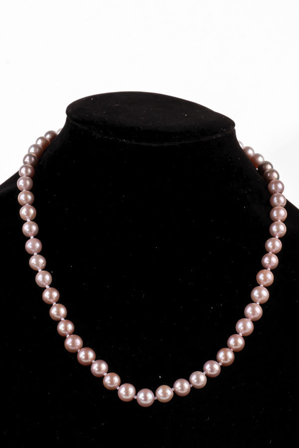 Pearl Necklace - P74 9-10mm 19' Pink