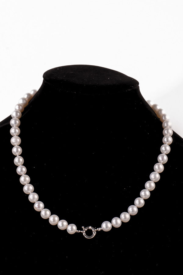 Pearl Necklace - P73-B 9-10mm 21' White