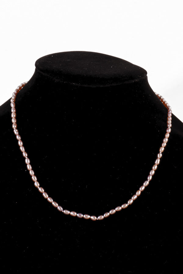 Pearl Necklace - P86 3.5-4mm 18.5' Pink