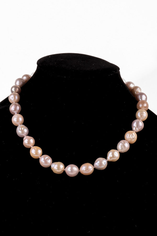 Pearl Necklace - P93 13mm 18.5' Pink