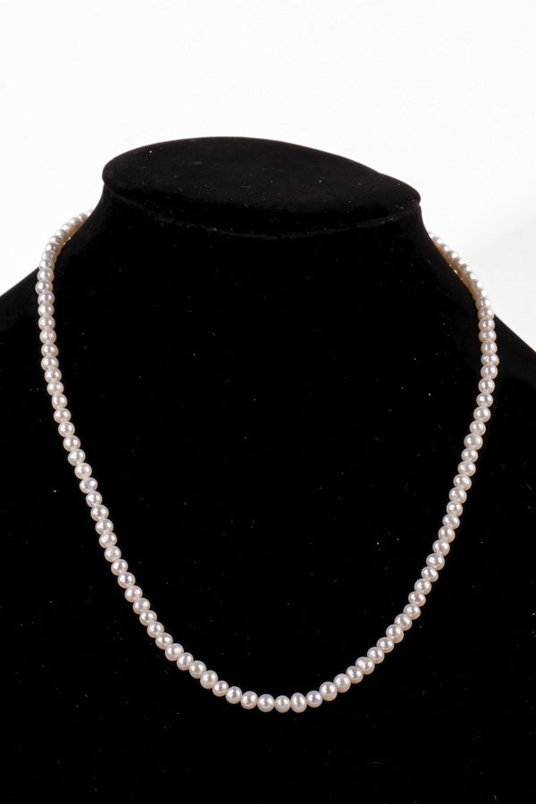 Pearl Necklace - P87-B 5mm 20.5' White
