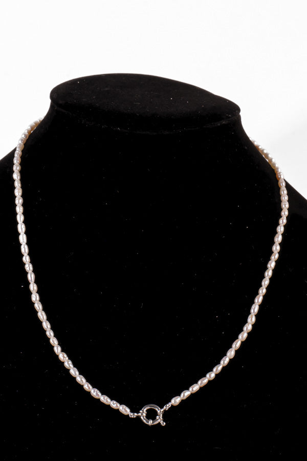 Pearl Necklace - P84-B 3.5mm 20.5' White