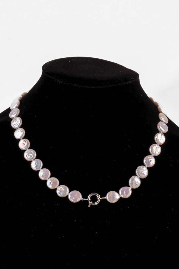 Pearl Necklace - P76 11mm 19" Cream