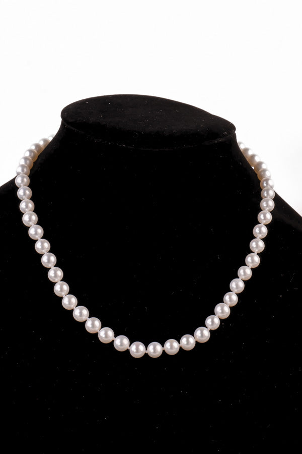 Pearl Necklace - P72 8-9mm 18.5' White