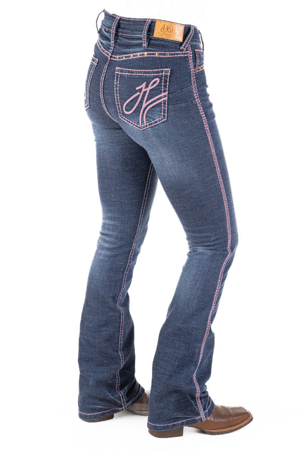 Ultra High Rise - SR2200 "Montgomery" Baby Pink Wash Stitch Jeans