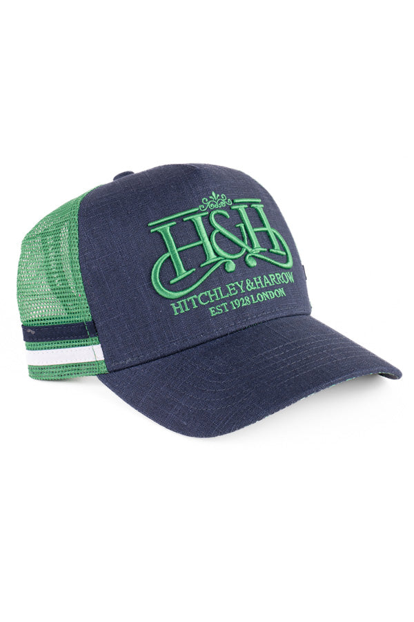 Trucker Cap - Navy & Emerald Green