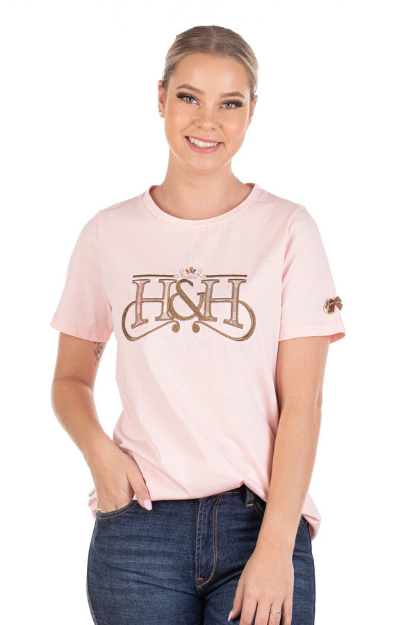 T Shirt - TS29 Pale Pink H&H Logo