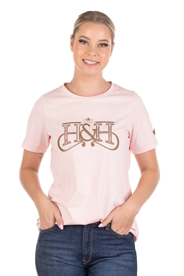 T Shirt - TS29 Pale Pink H&H Logo