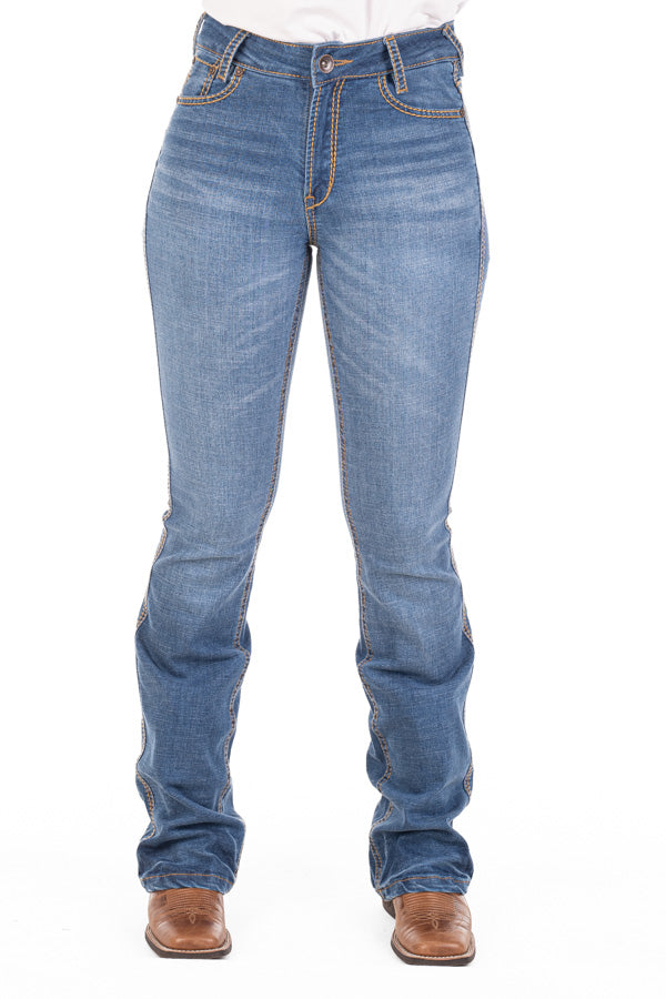 Ultra High Rise - SR2206 "Sacramento" Tan Stitch Jeans