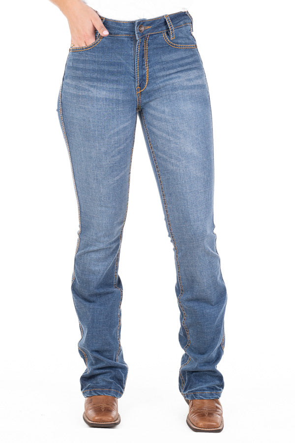 Ultra High Rise - SR2206 "Sacramento" Tan Stitch Jeans