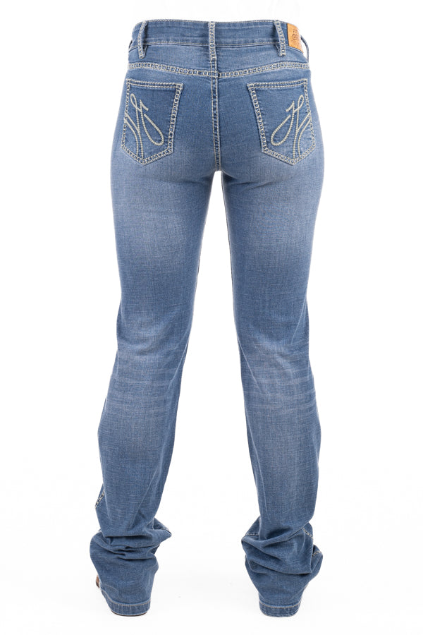 Comfort Cut High Rise - SR2199 "Woodlands" Sage Stitch Jeans