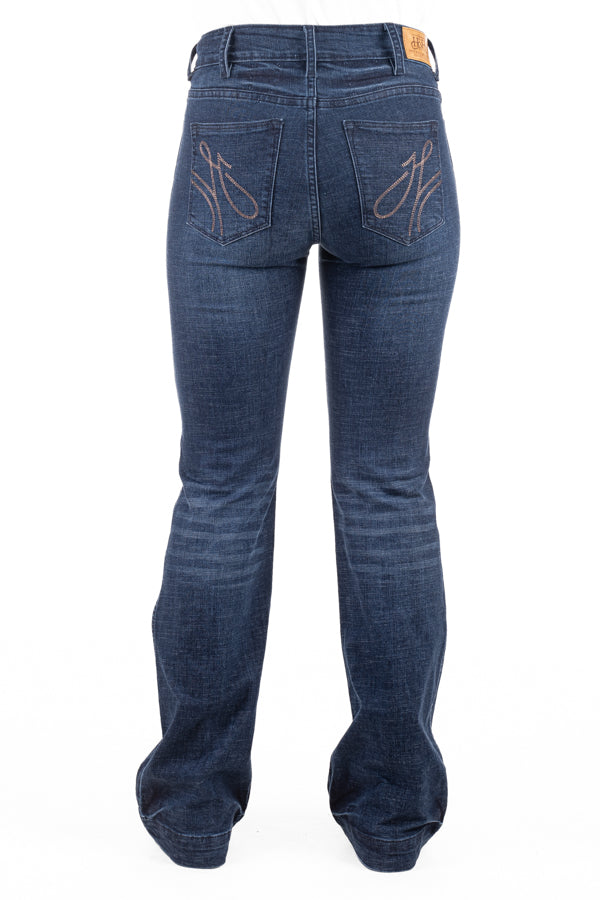 Trouser - SR2164 "Montrose" Rose Gold Stitch Jeans