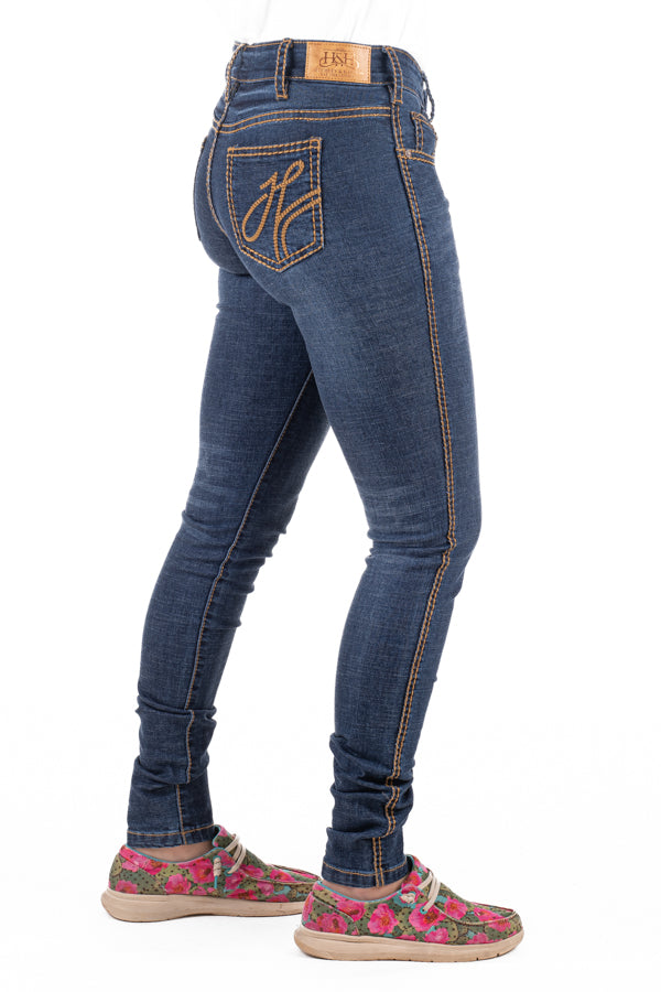 SR2204 Tan Stitch 'Palm Springs' Skinny Jeans