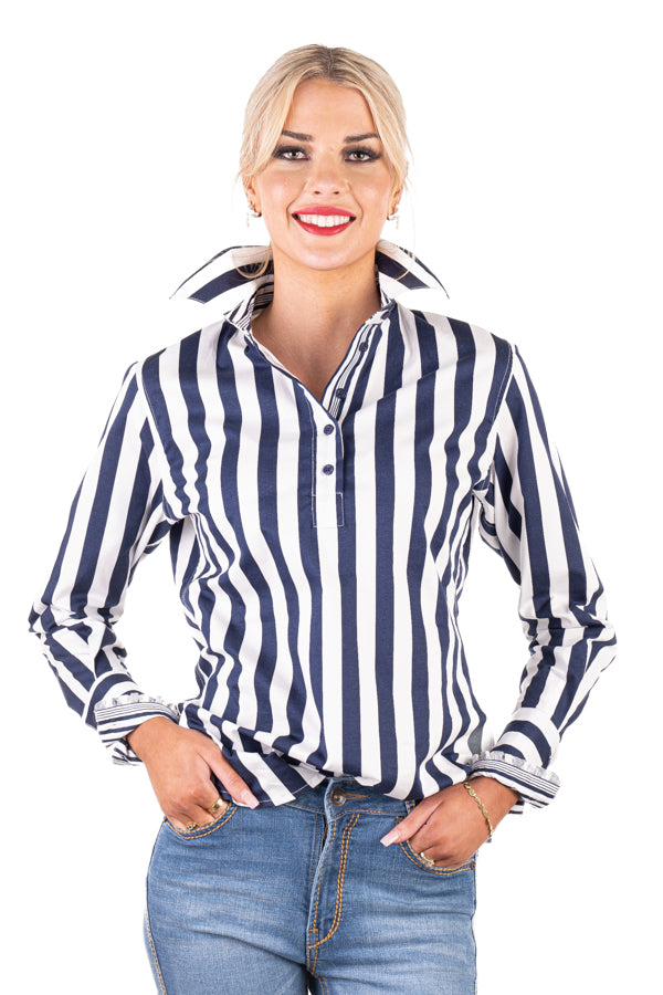 Loose Fit - O90 Navy & White Stripe