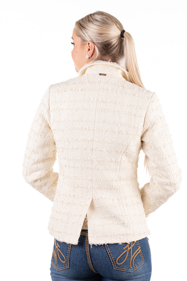 Bouclé Blazer - J13C-4 Cream