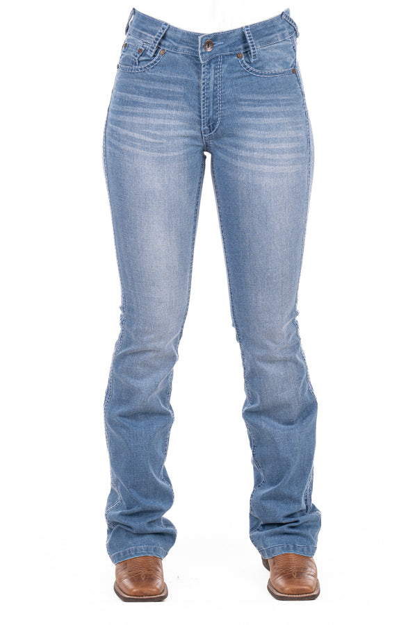 Ultra High Rise - SR2194 "Dover" Baby Blue Stitch Jean