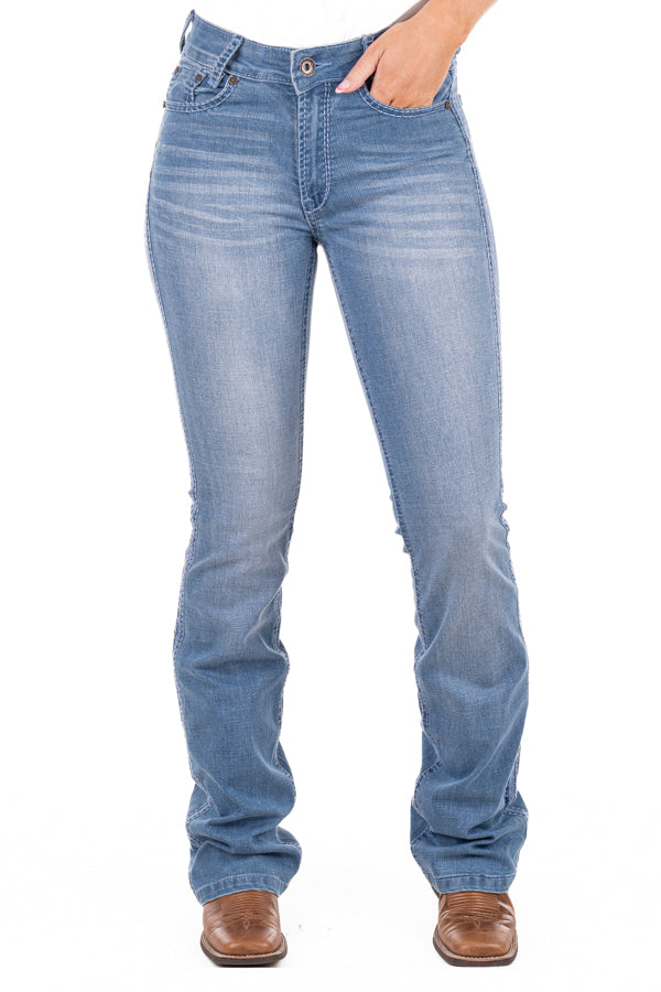 Ultra High Rise - SR2194 "Dover" Baby Blue Stitch Jean