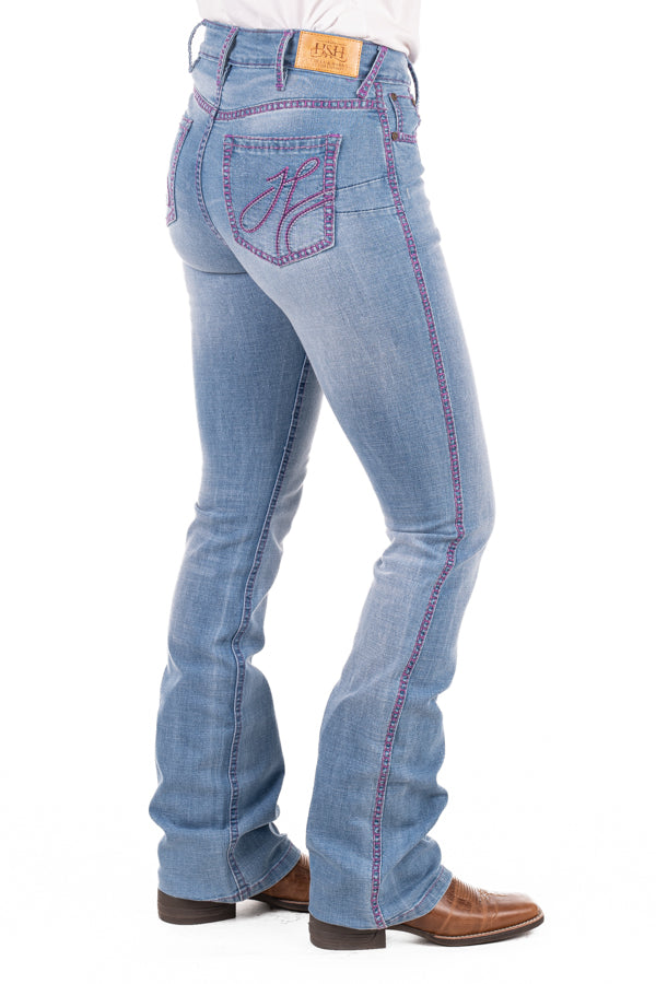 Ultra High Rise - SR2187 "Huntsville" Purple Stitch Jean