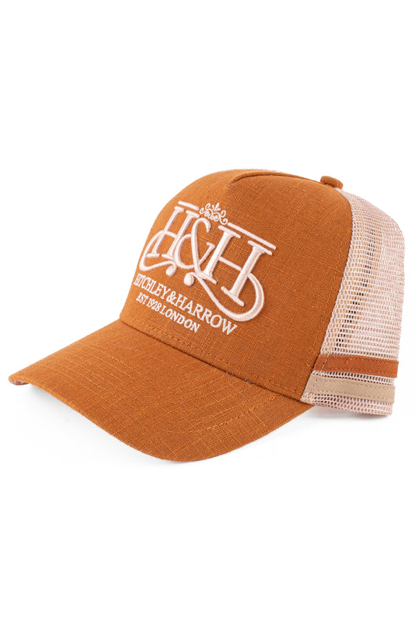 Trucker Cap - Rust & Beige