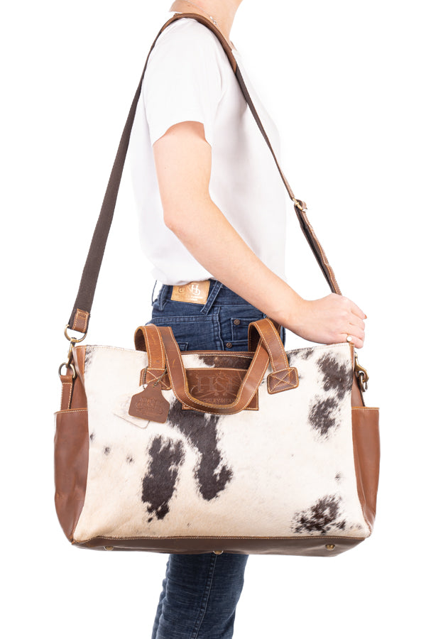 Nappy Bag - Hide and Leather HNB26