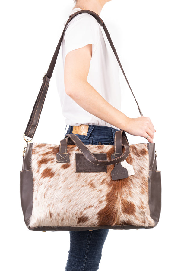 Nappy Bag - Hide and Leather HNB29