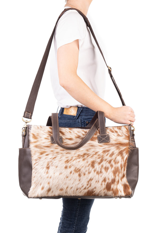 Nappy Bag - Hide and Leather HNB29