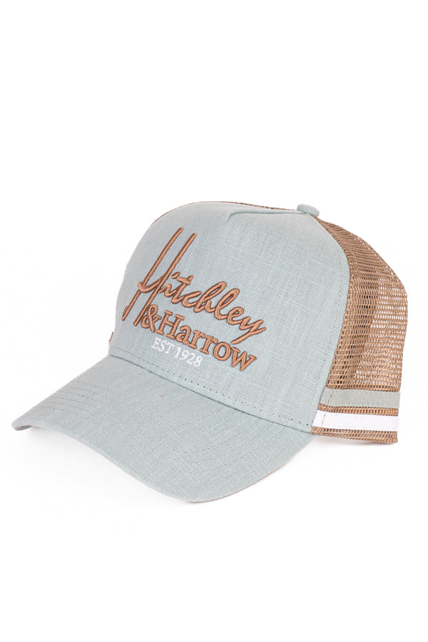 Trucker Cap - Sage & Dark Beige